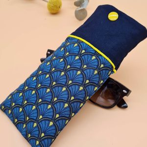 Green glasses case