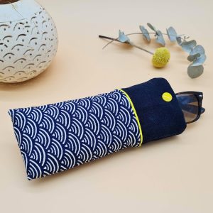 Seigaiha soft glasses case