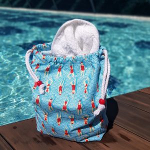 Blue waterproof bag