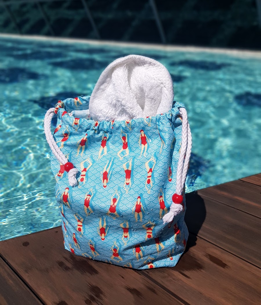 Blue waterproof bag