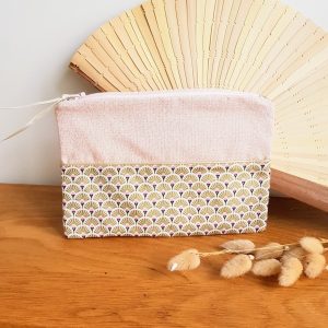Gold and pink Miscellaneous pouches