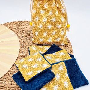 Pack of reusable washable wipes