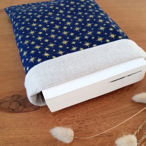 Blue stars book pouch or e-reader