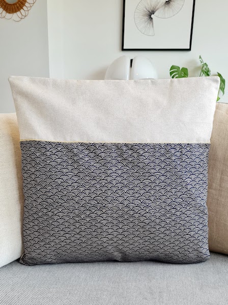 Japanese segaiha cushion cover