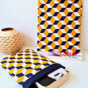 Pochette à livres ou liseuse cubique