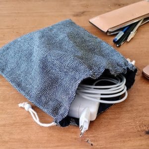 Dot cable storage pouch