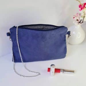 Blue wedding clutch