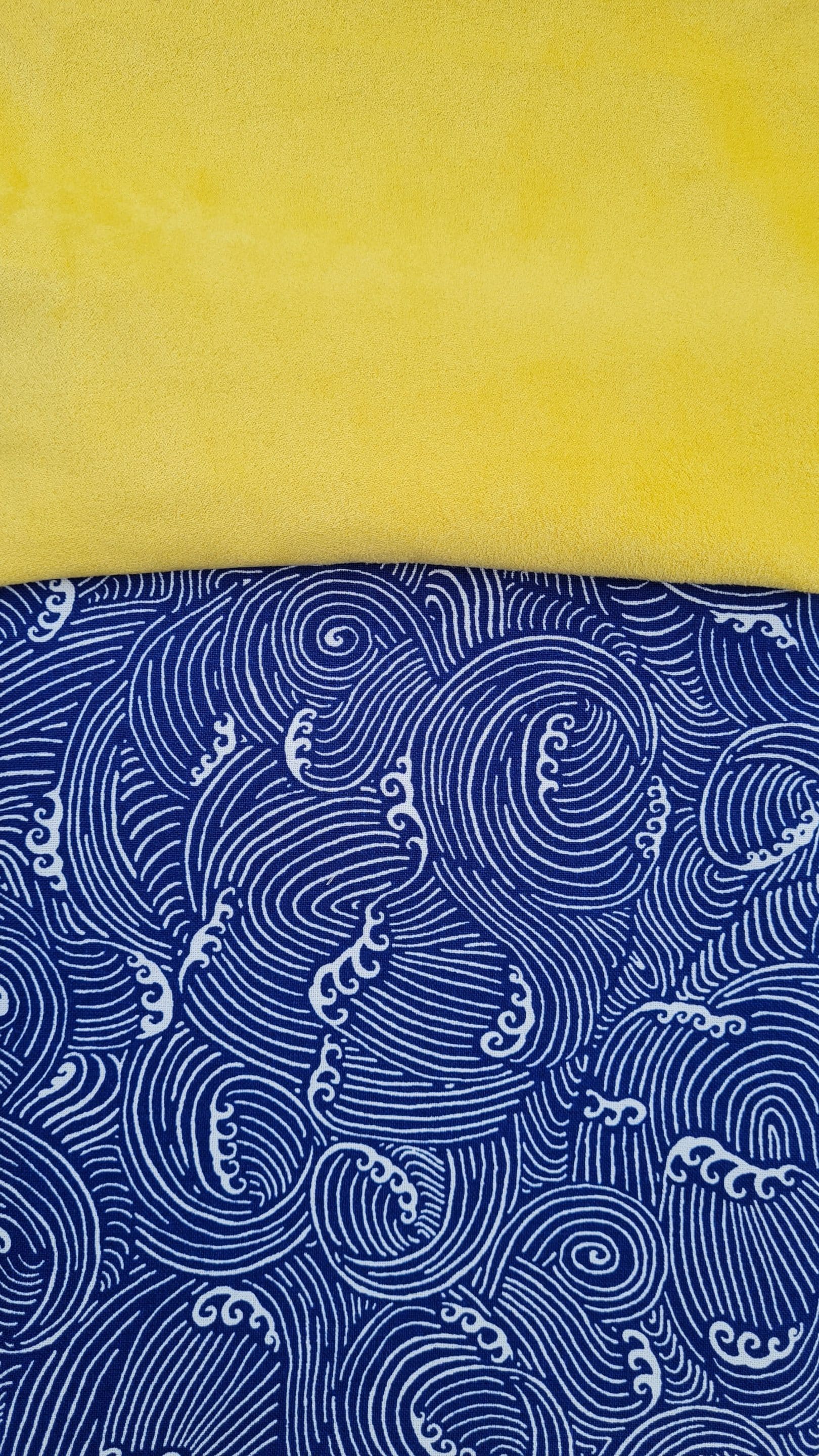 Sac à chainette jaune et hokusai