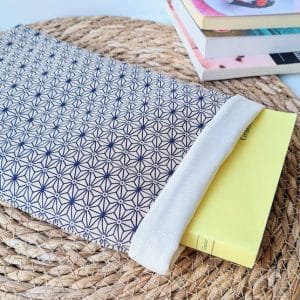 Cream diamond book pouch