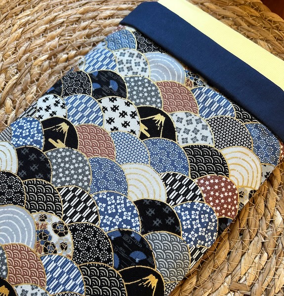 Pochette à livre Yama en tissu japonais