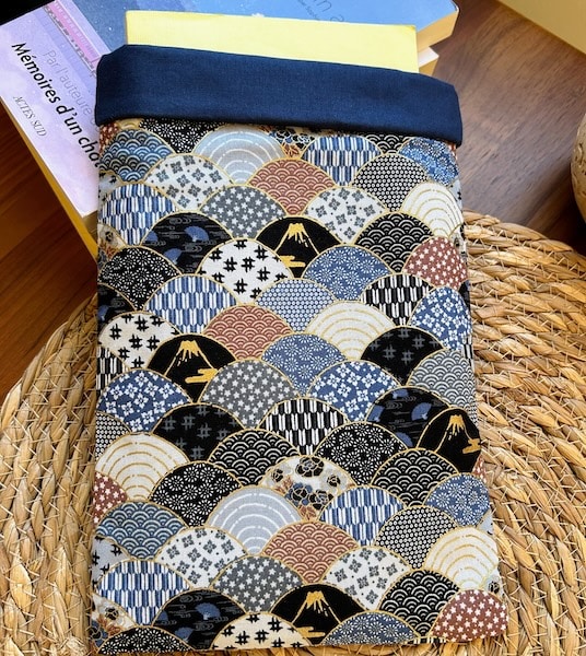 Pochette à livre Yama en tissu japonais