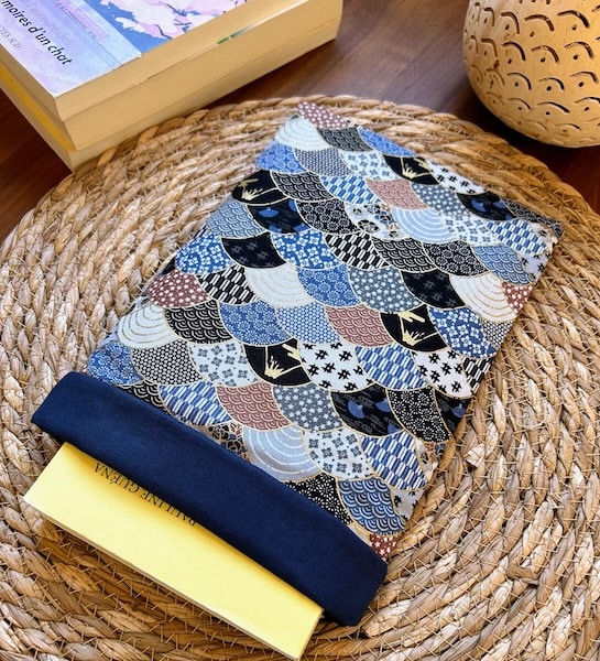 Pochette à livre Yama en tissu japonais